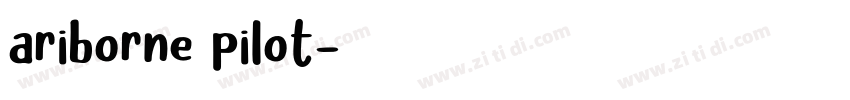 ariborne pilot字体转换